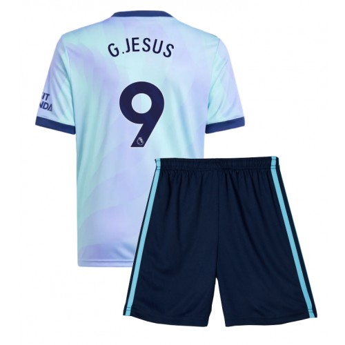 Arsenal Gabriel Jesus #9 Rezervni Dres za djecu 2024-25 Kratak Rukav (+ Kratke hlače)